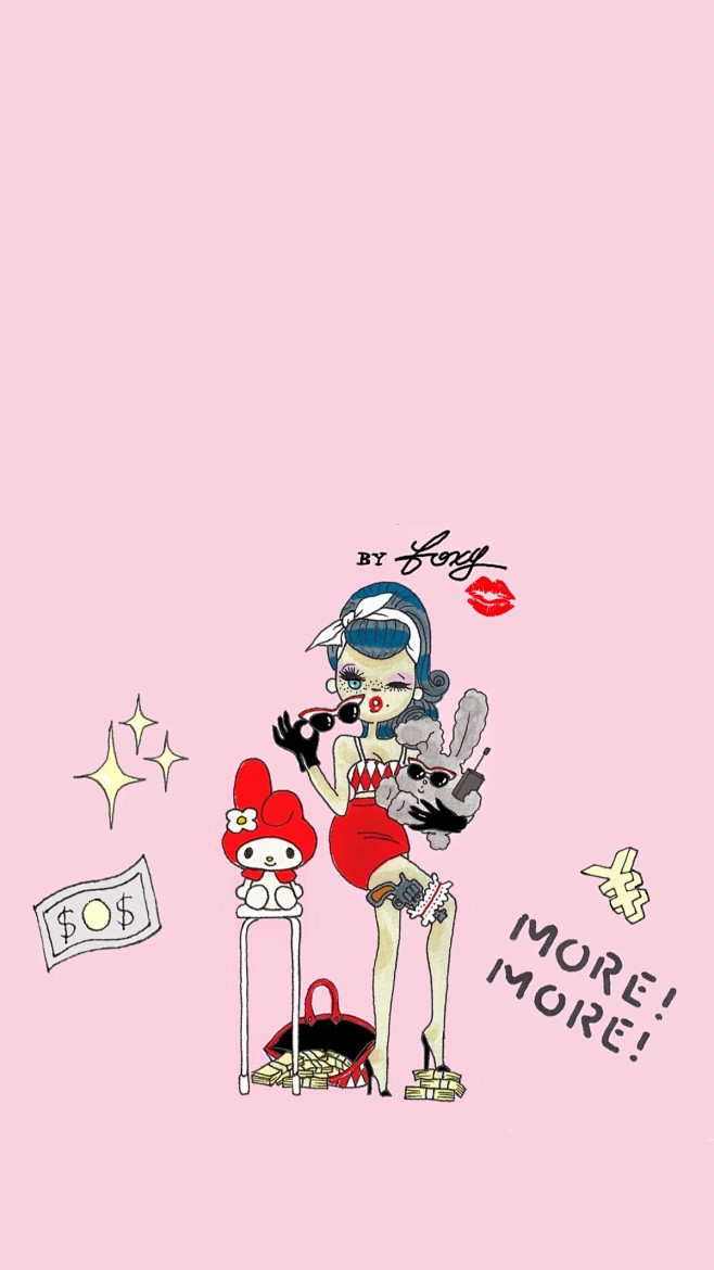 手机壁纸韩版女生原宿平板壁纸全屏高清4k美女
